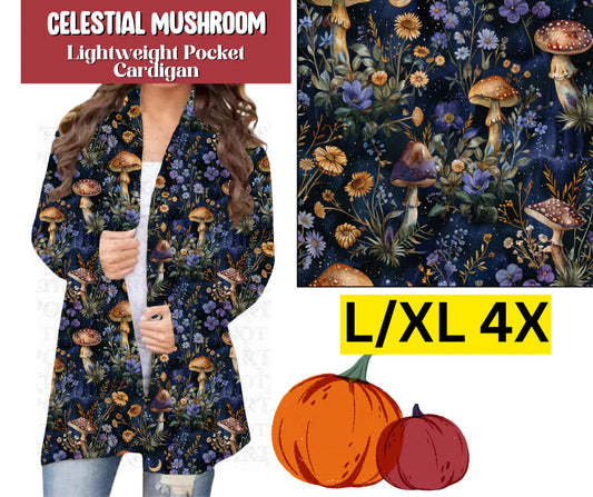 Celestial Mushroom Pocket Cardigan