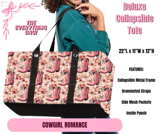 Cowgirl Romance Collapsible Tote