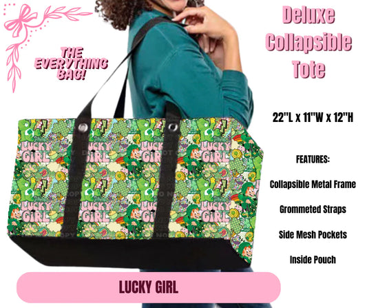 Lucky Girl Collapsible Tote