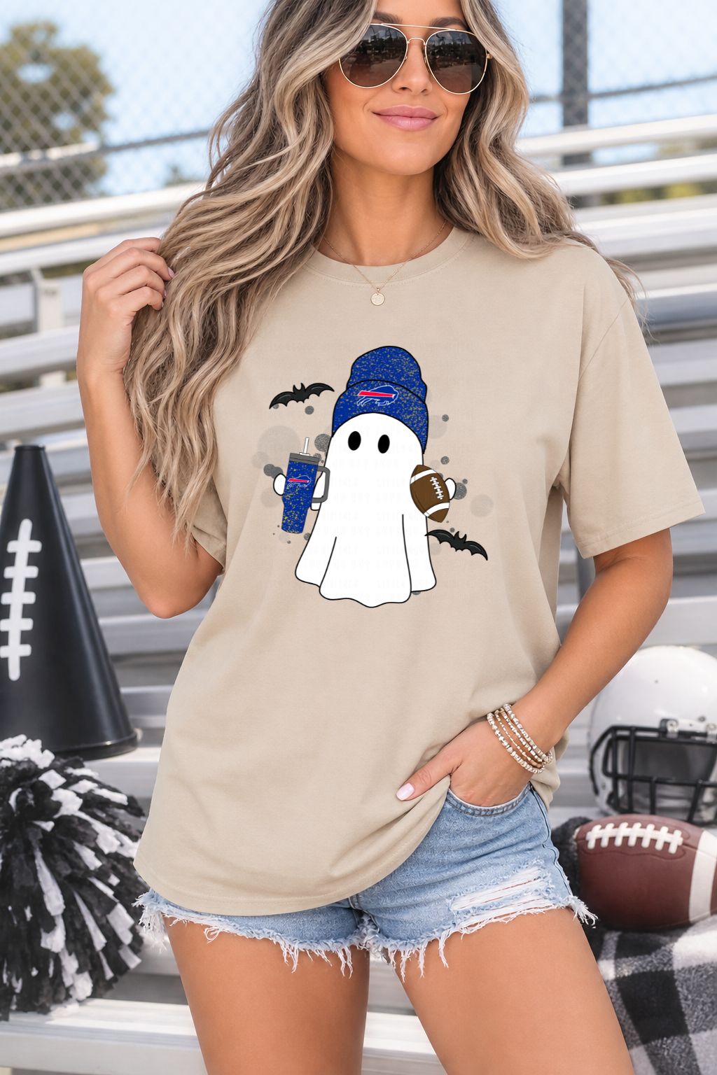 Football Ghost Buffalo Tshirt