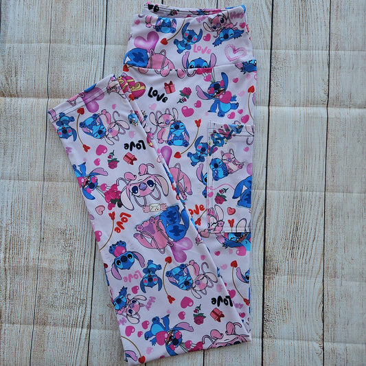 Stichin' Love leggings, capris