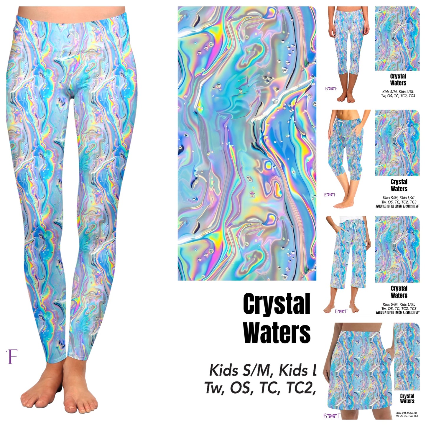 Crystal Waters capris with pockets