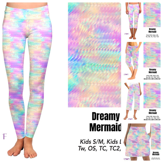 Dreamy Mermaid capris with pockets