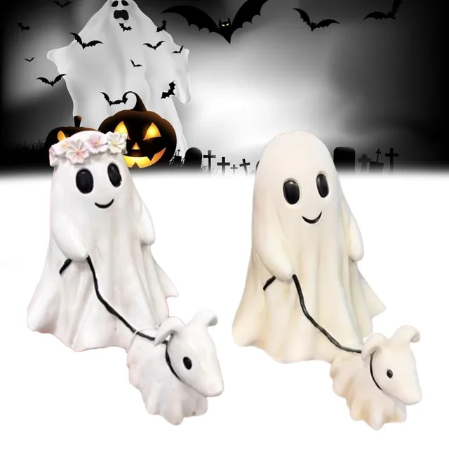 Ghost walking dog figure