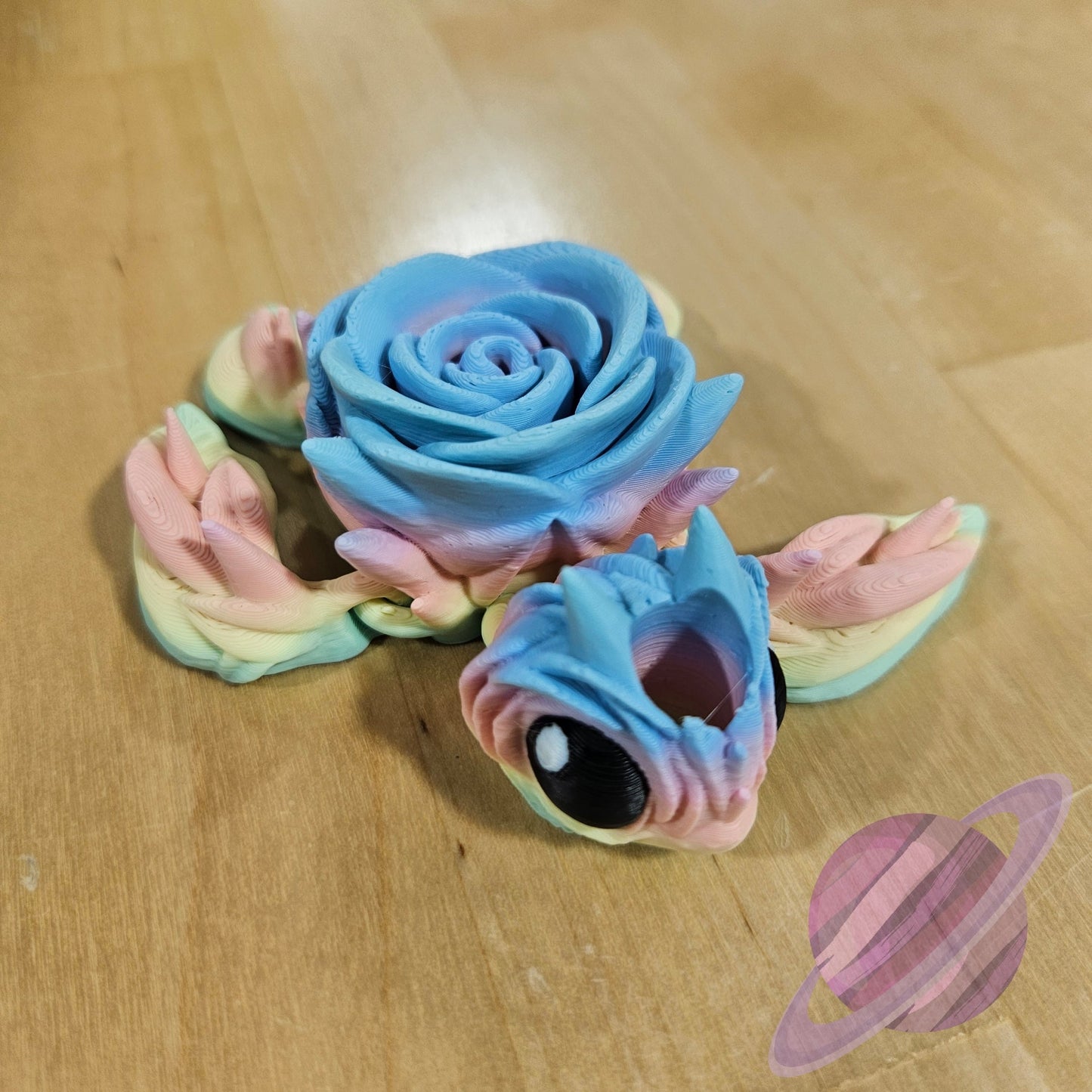 PASTEL ROSE TURTLE STRAW BUDDY