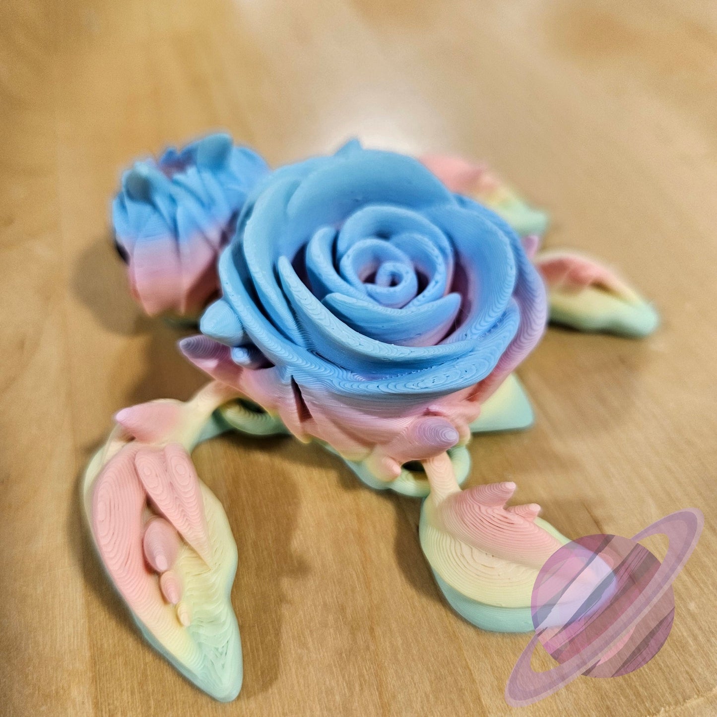 PASTEL ROSE TURTLE STRAW BUDDY