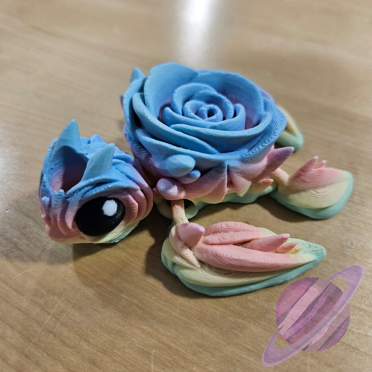 PASTEL ROSE TURTLE STRAW BUDDY