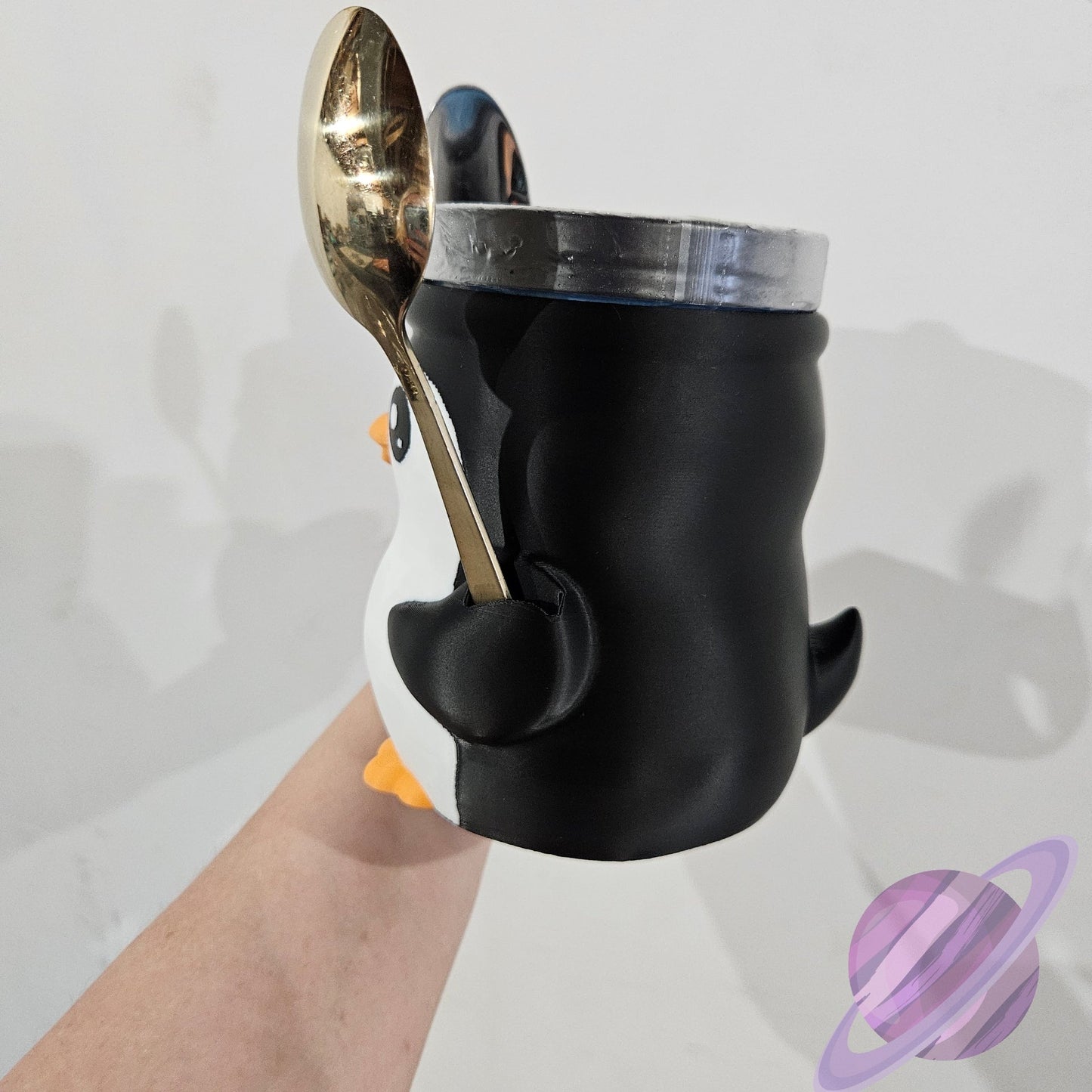 PEBBLE THE PENGUIN ICE CREAM PINT HOLDER