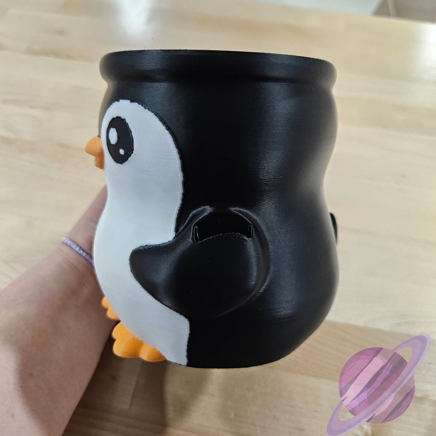 PEBBLE THE PENGUIN ICE CREAM PINT HOLDER