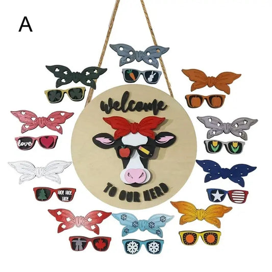 Interchangeable Cow Season Signs eta 4 wks