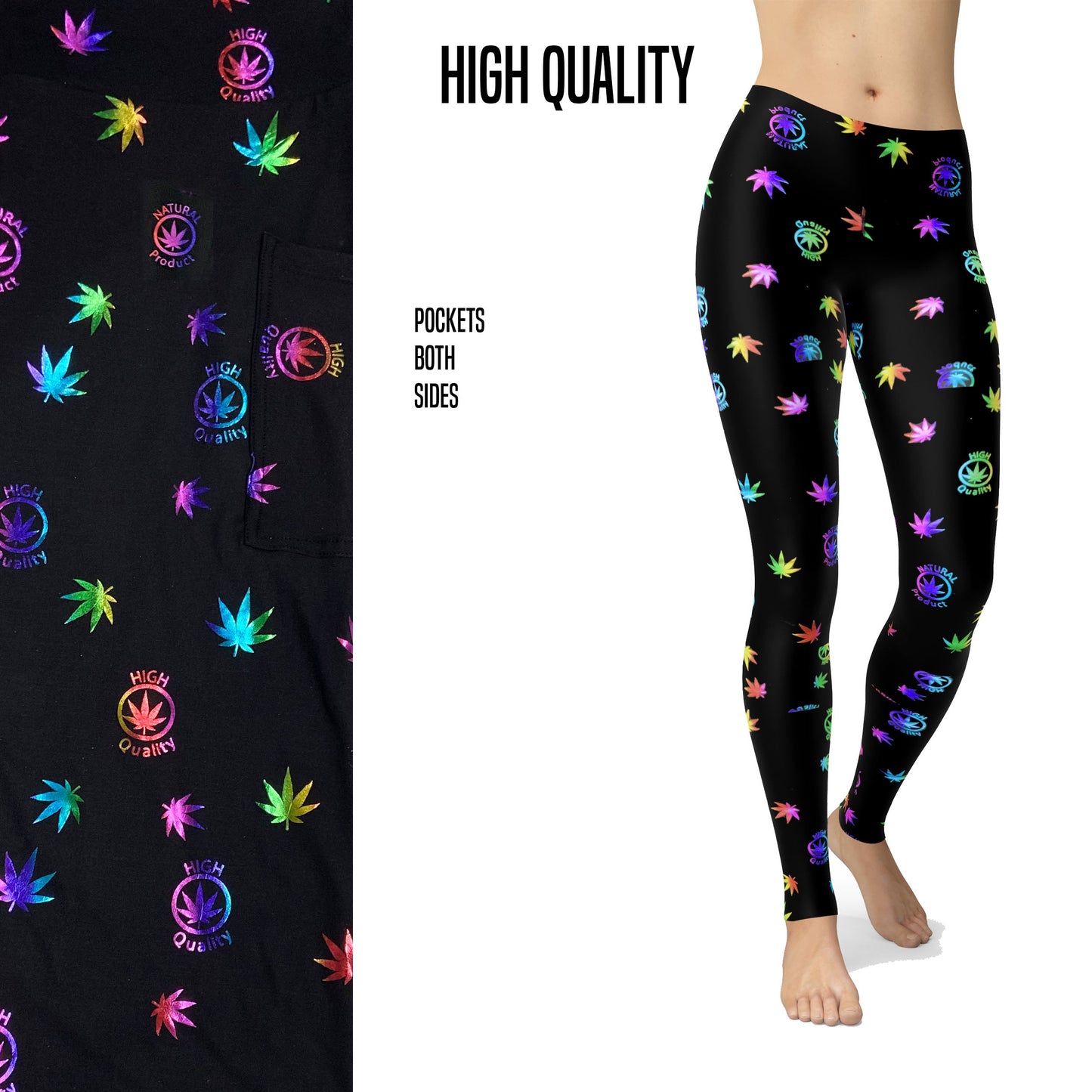 High Quality - Glitter leggings and capris