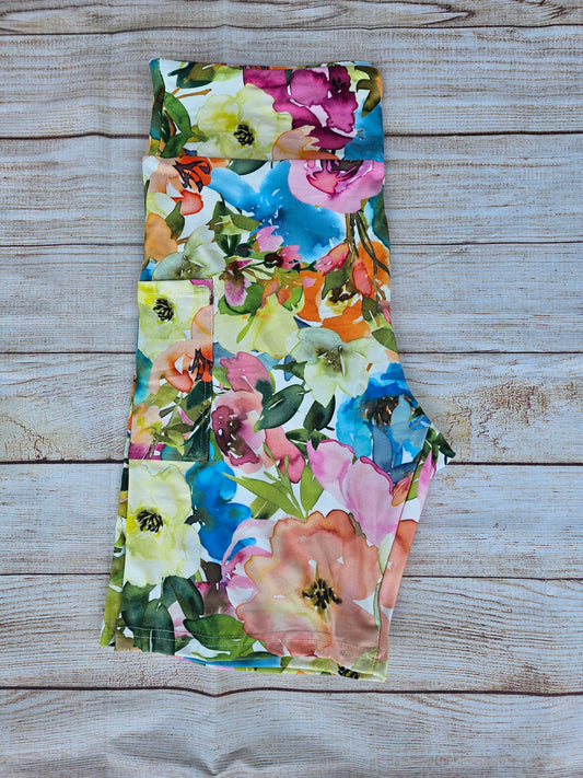 # 1 Spring Floral Capris & Shorts