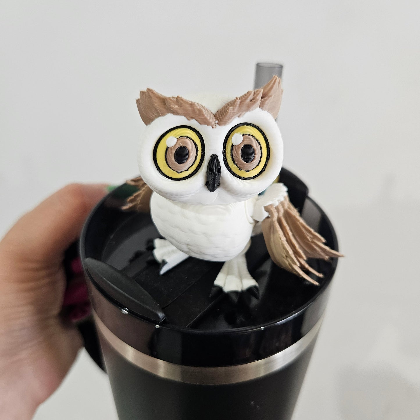 HOOT OWL-3D PRINTED STRAW BUDDY