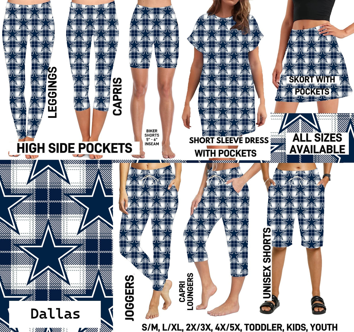 FTBP - Dallas Football Plaid - Preorder Due 9/30 ETA: Mid-Nov
