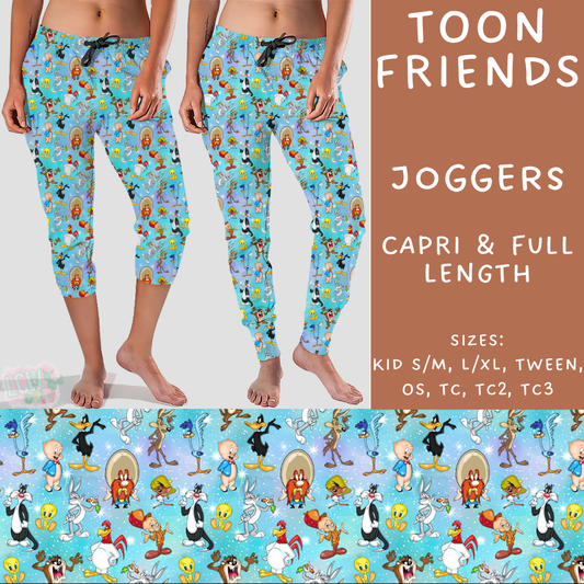 Batch #268 - November Request Run - Closes 1/10 - ETA late March - Toon Friends Full and Capri Length Joggers