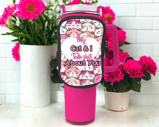 My Cat & I Zippered Pouch/Bag For 40oz Tumbler