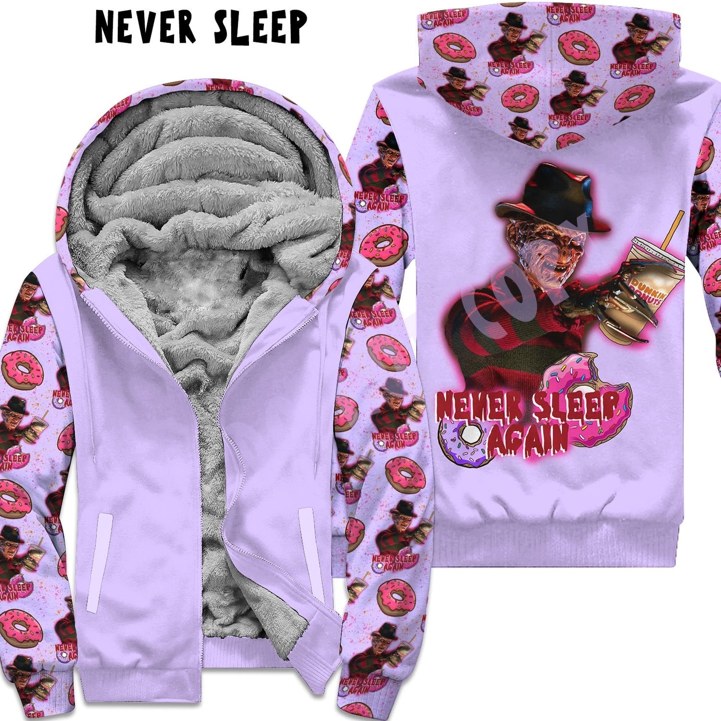 NEVER SLEEP- FLEECE/COTTON LINED JACKETS RUN 12 PREORDER CLOSING 11/29