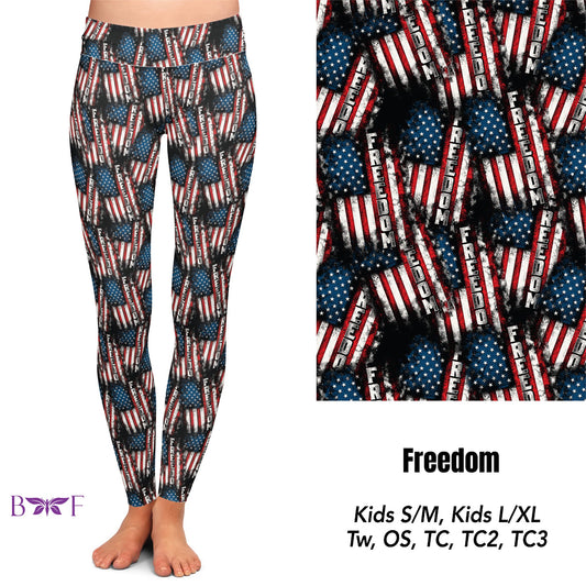 Freedom Leggings ,Capris, Lounge Pants and shorts  Preorder #0330