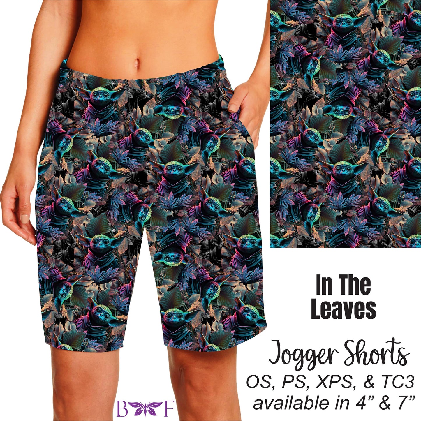 In The Leaves Leggings, capris, capri lounge and jogger and shorts preorder #0429