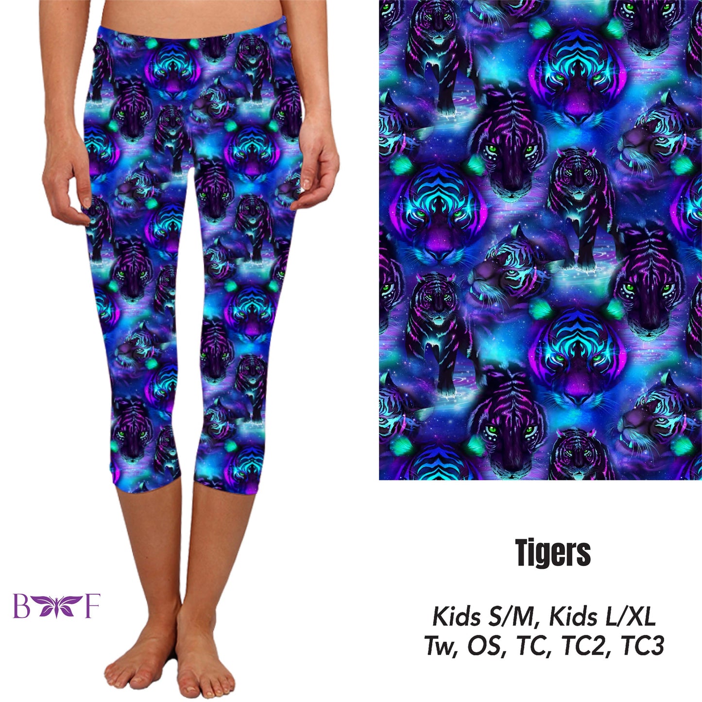Tigers Leggings, capris, capri lounge and jogger and shorts preorder #0429