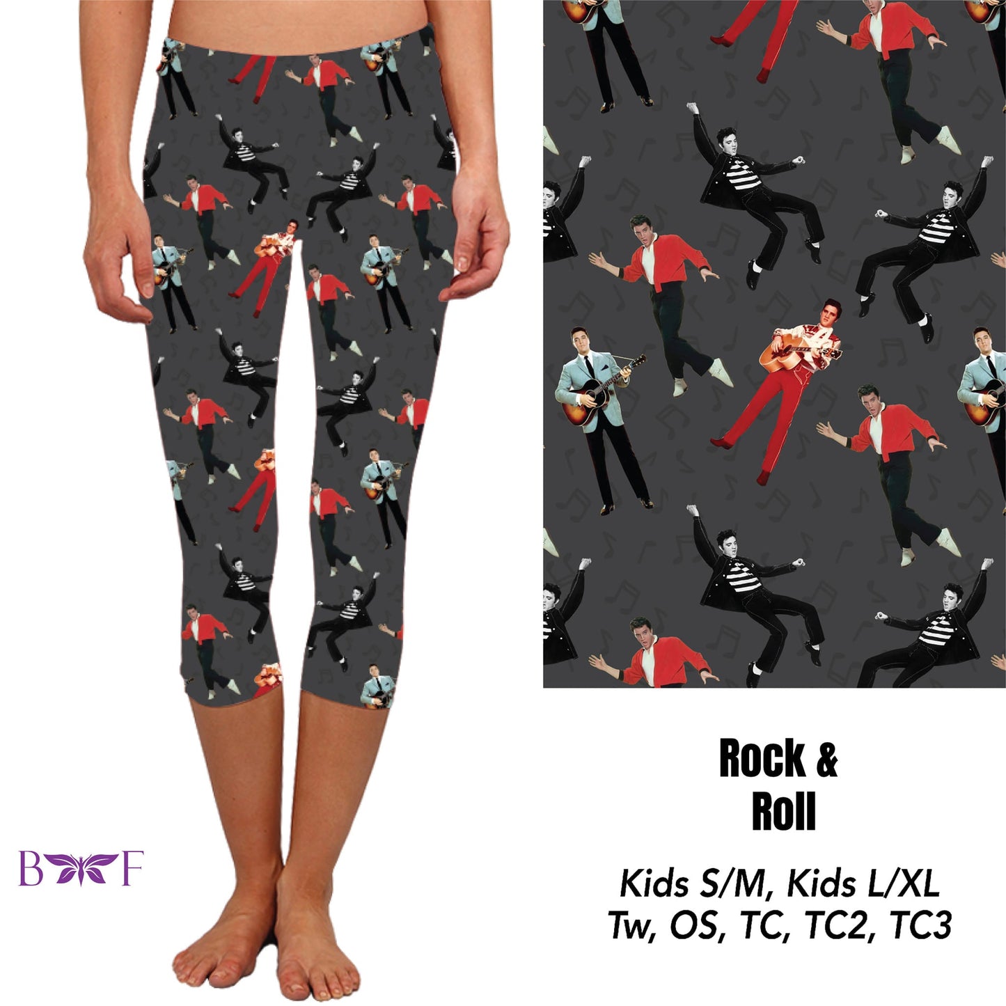 Rock & Roll Leggings with pockets, capri lounger