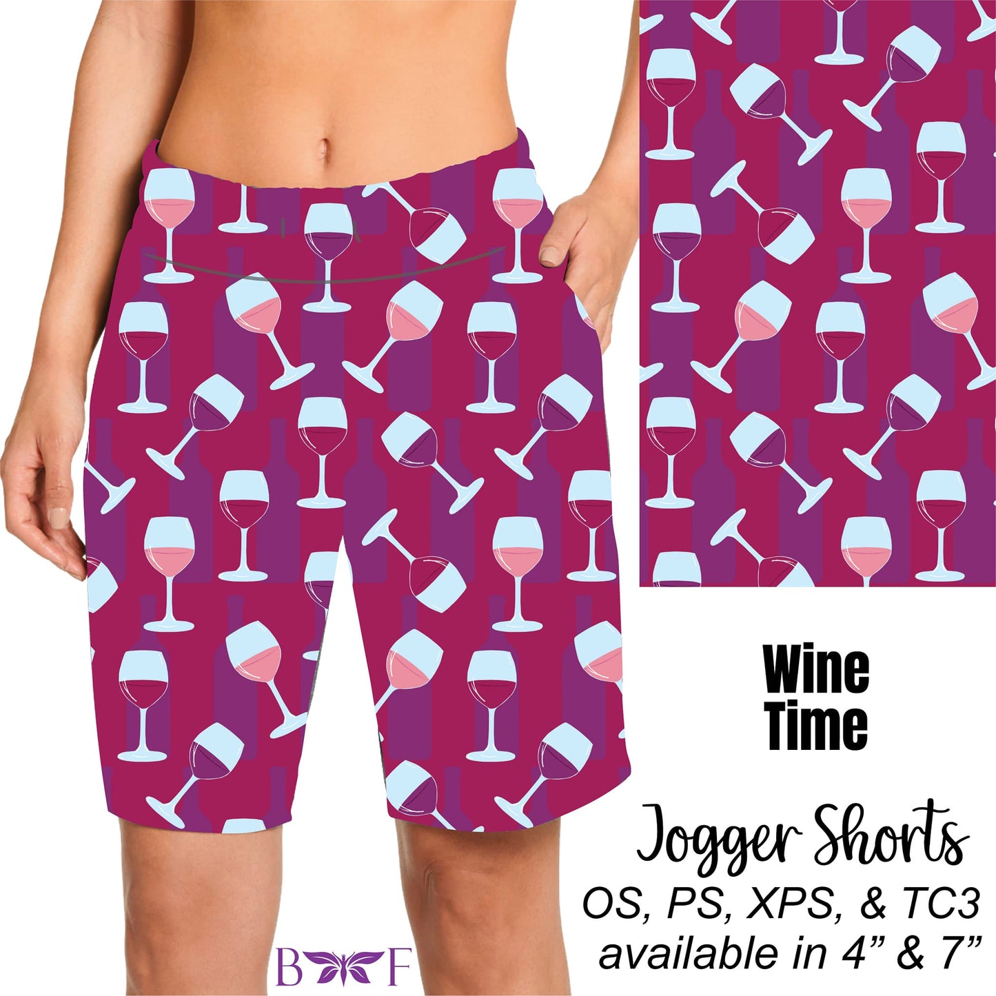 Wine Time Leggings ,Capris