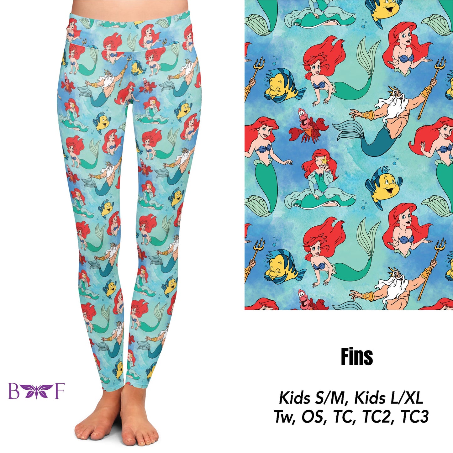 Fins Leggings and Capris with pockets