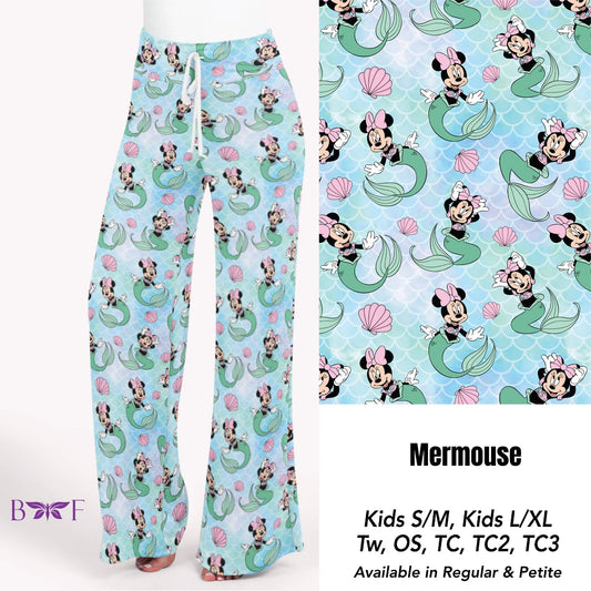 Mermouse kids capris and leggings with pockets