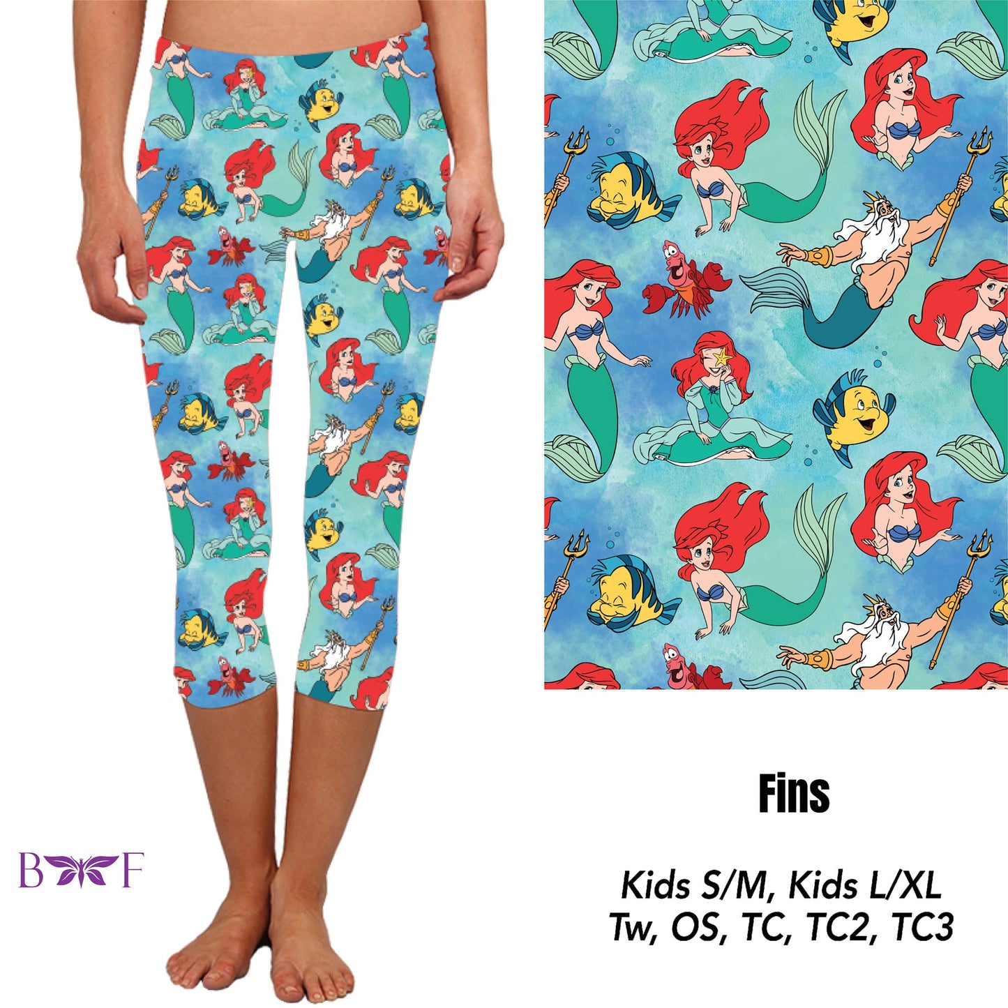 Fins Leggings and Capris with pockets