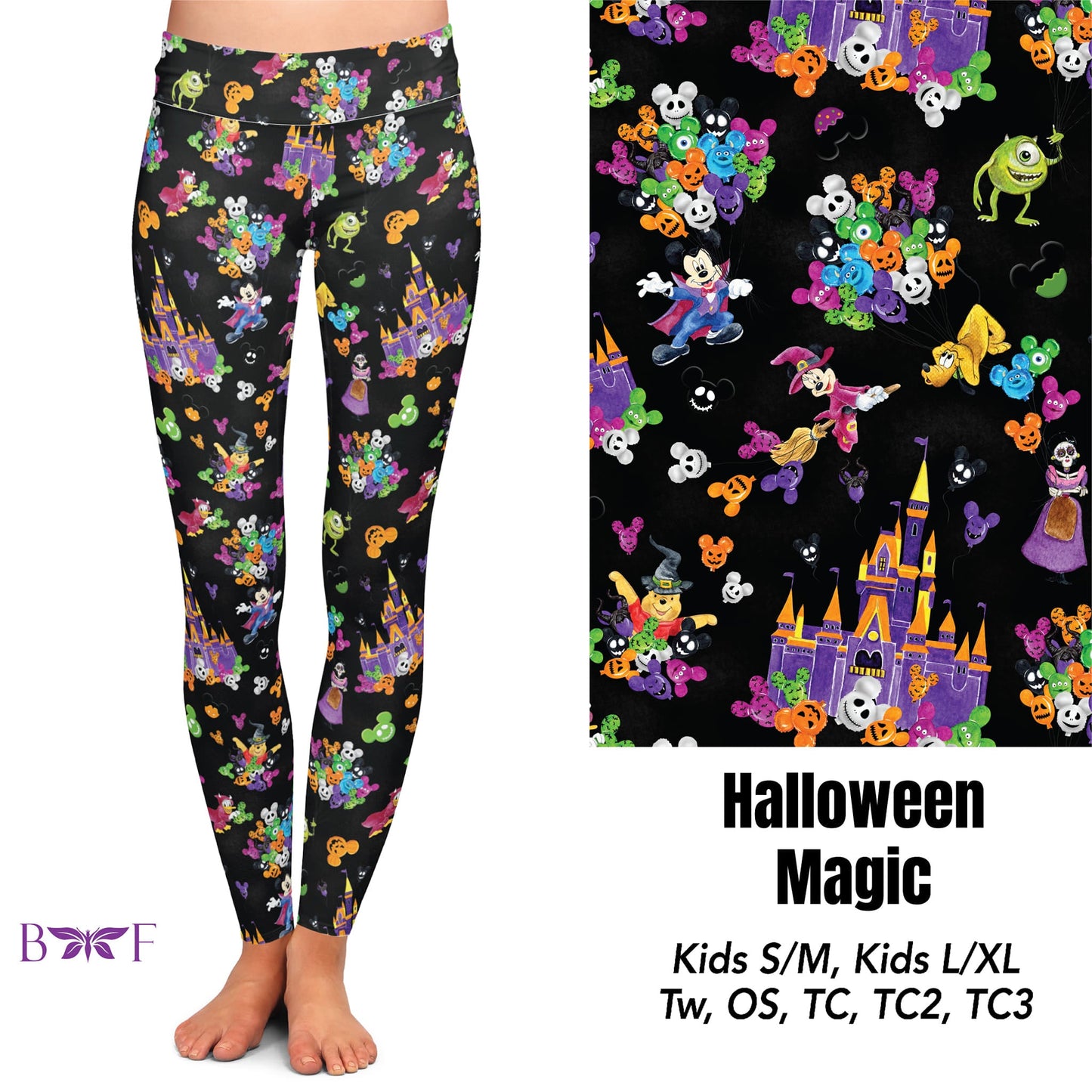 Halloween Magic Capris, Leggings, and Bike Shorts