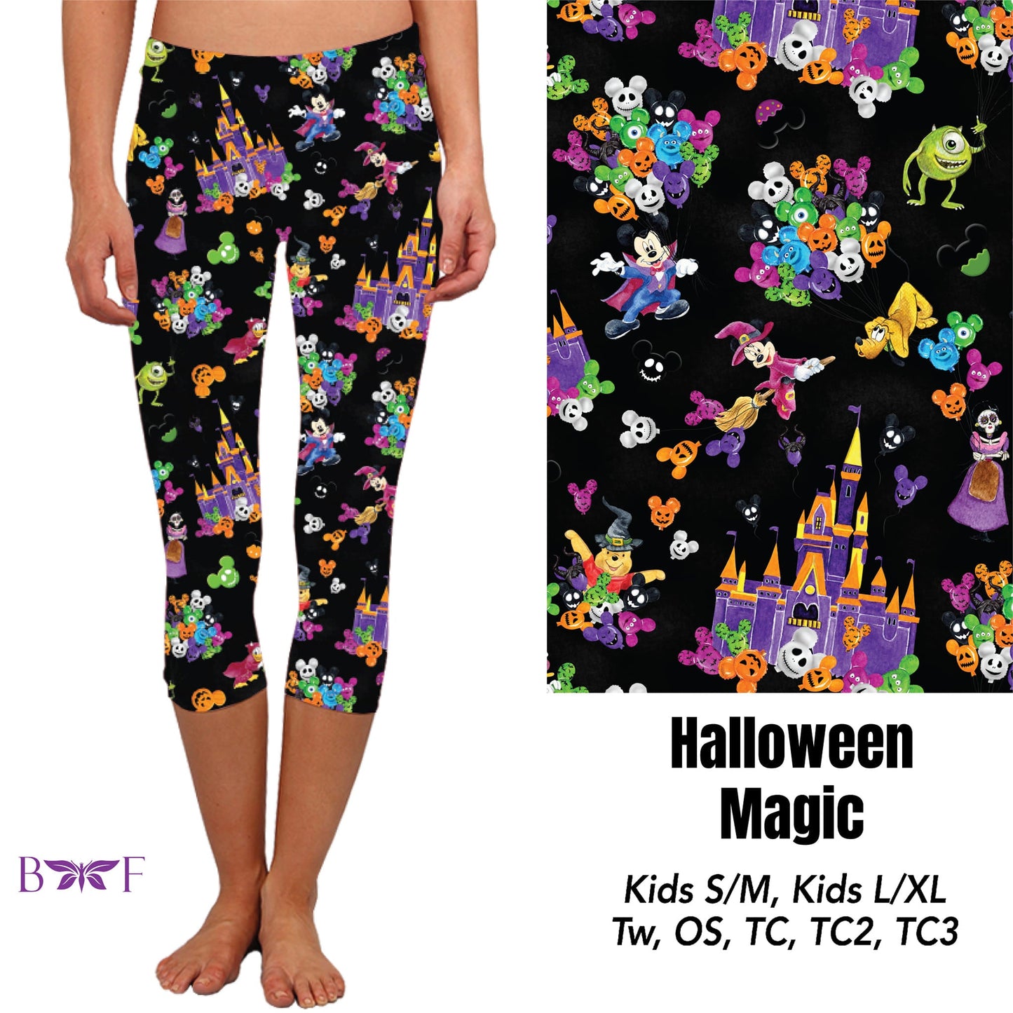 Halloween Magic Capris, Leggings, and Bike Shorts