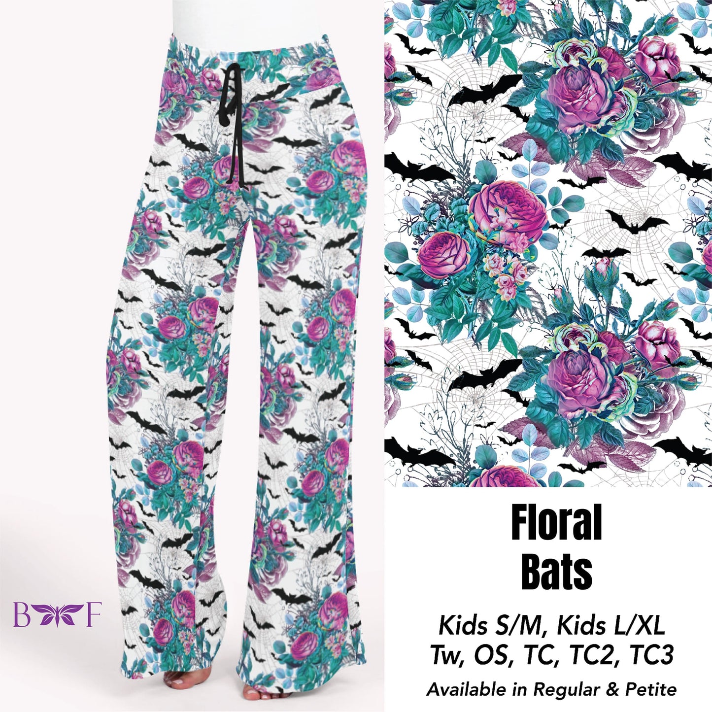 Floral Bats Capris