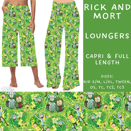 Batch #268 - November Request Run - Closes 1/10 - ETA late March - Rick And Mort Capri and Full Length Loungers