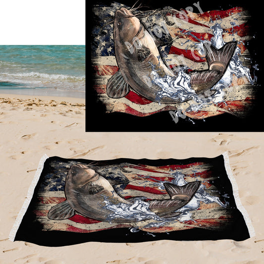 American Bass-OVERSIZED BEACH TOWEL 6-PREORDER CLOSING 3/20