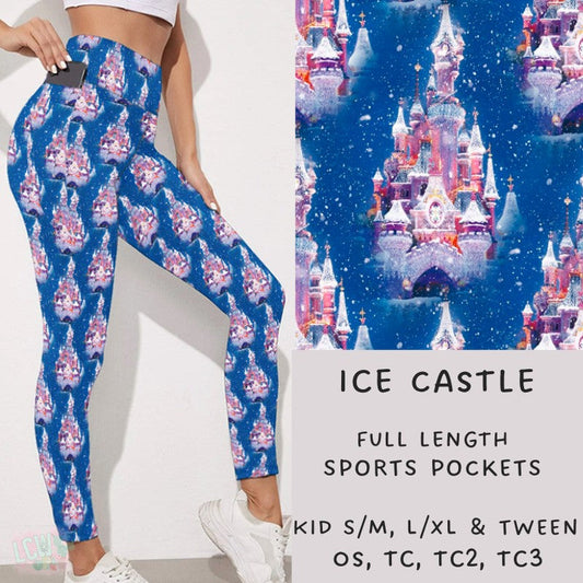 Ready To Ship - Ice Castle Full Leggings  - Kids SM