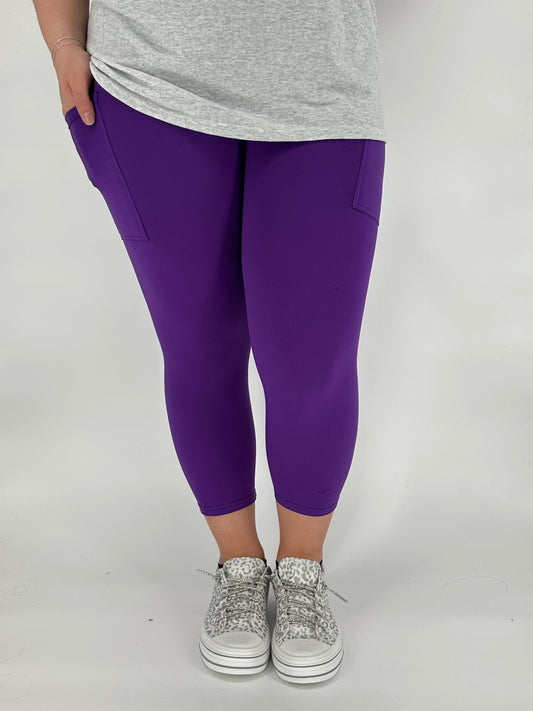 Purple Capri w/ Pockets