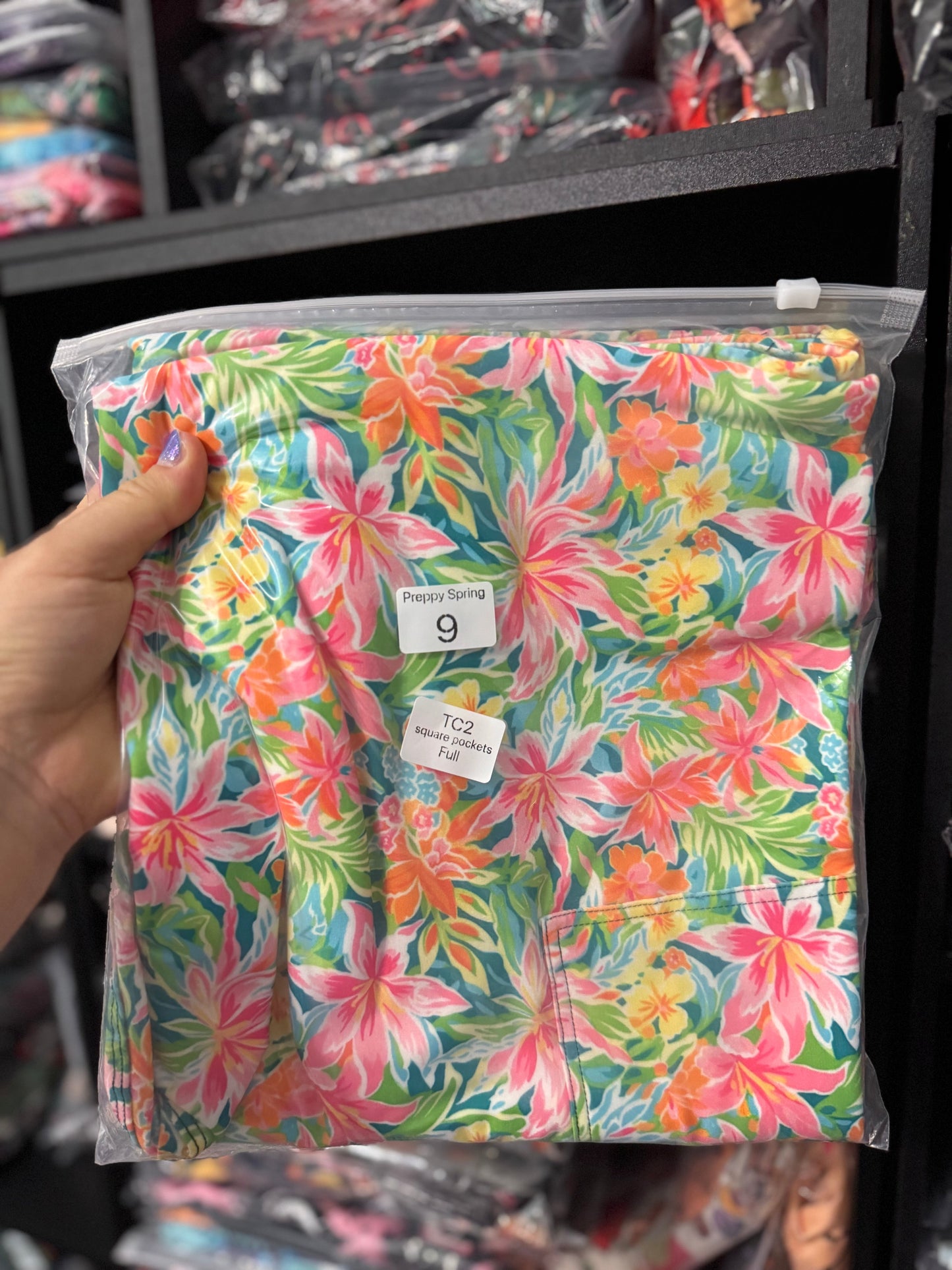 Ready To Ship - Preppy Spring 9 Full and Capri Length Leggings