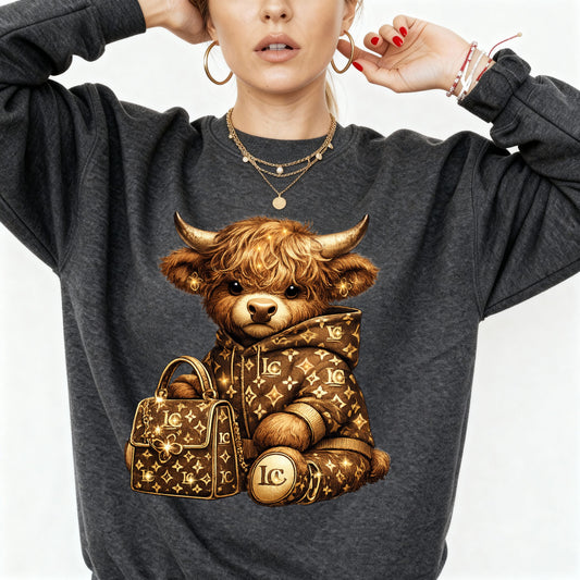 Luxe Cow Sweatshirt