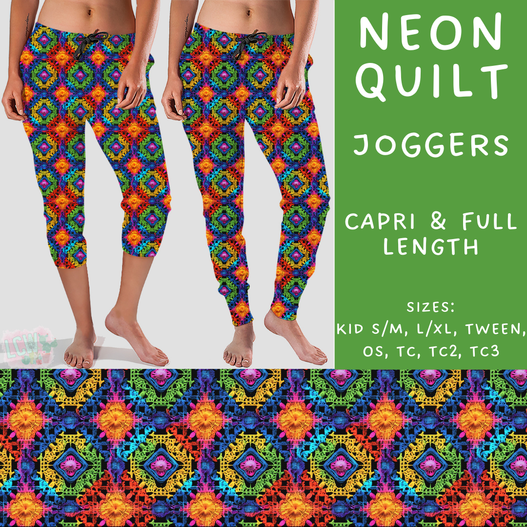 Batch #268 - November Request Run - Closes 1/10 - ETA late March - Neon Quilt Full and Capri Length Leggings