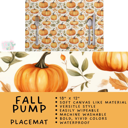 Batch #588 - Table Runners - Closes 9/21 - ETA early/mid Nov - Fall Pump Placemat