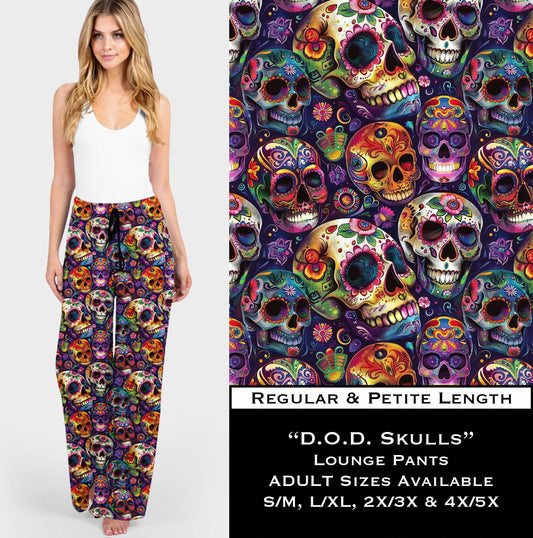 B138 - D.O.D. Skulls Lounge Pants - Preorder Closes 10/2