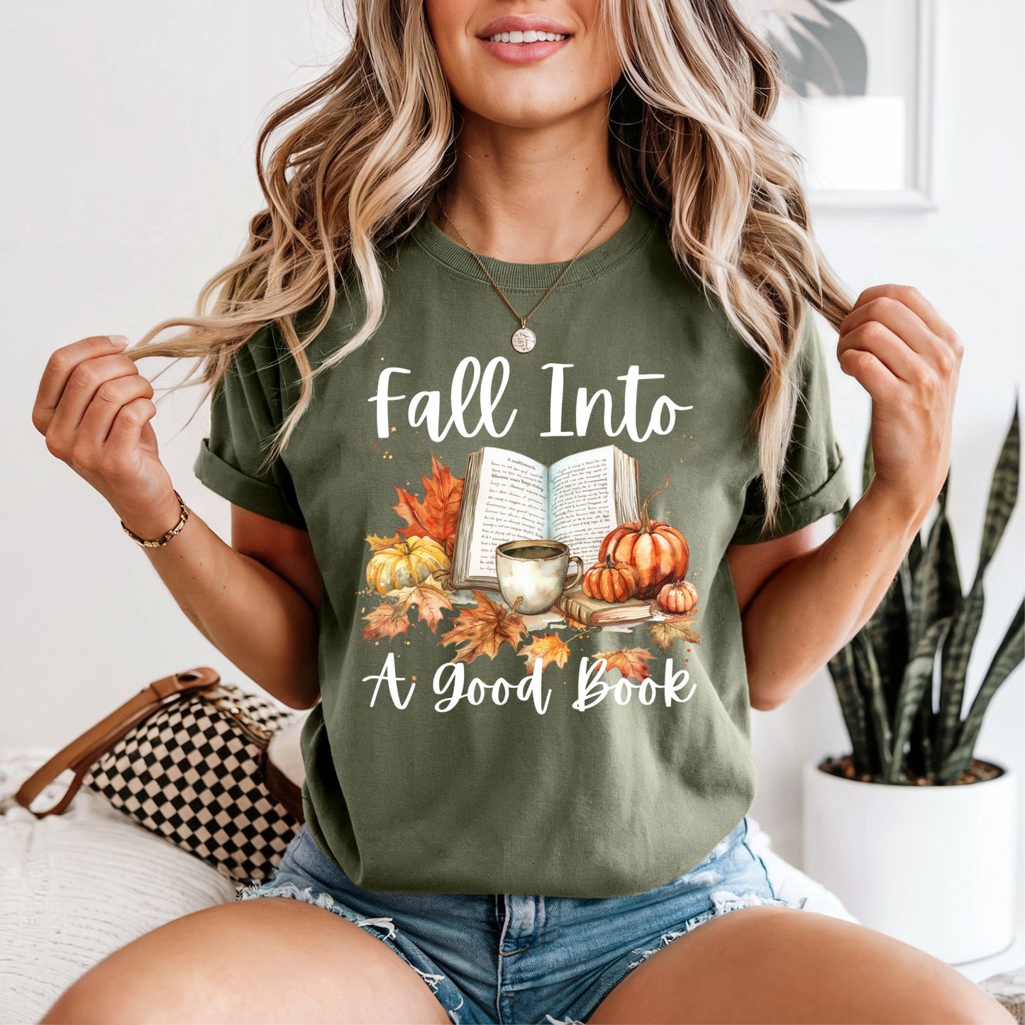 Fall Into A Good Book Tshirt