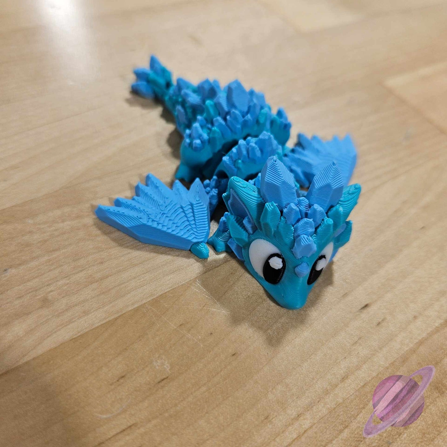 BLUE CRYSTAL DRAGON AND EGG