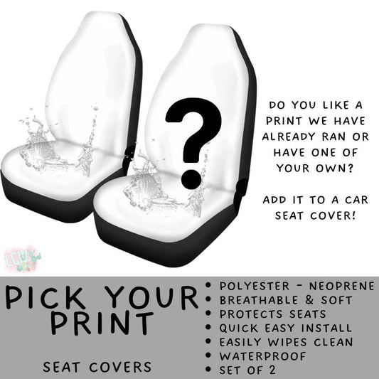 Batch #581 - PYP Football - Closes 9/4 - ETA Early Nov - Pick Your Print Vehicle Seat Covers