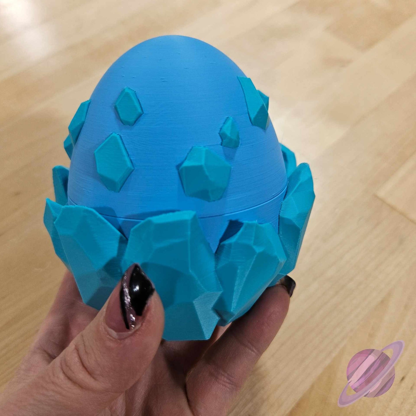 BLUE CRYSTAL DRAGON AND EGG