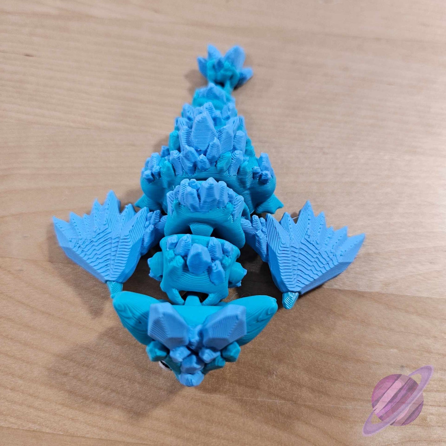 BLUE CRYSTAL DRAGON AND EGG