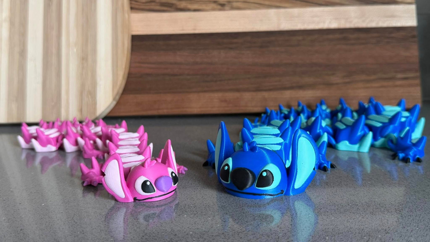 PINK ALIEN ARTICULATED DRAGON