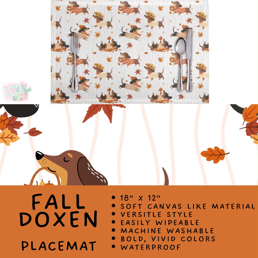 Batch #588 - Table Runners - Closes 9/21 - ETA early/mid Nov - Fall Doxen Placemat