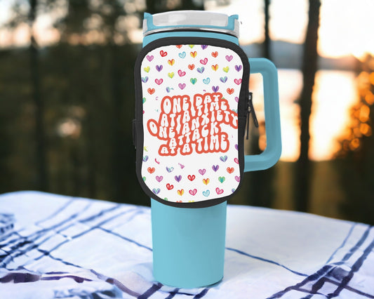 One Day At A Time Zippered Pouch/Bag For 40oz Tumbler