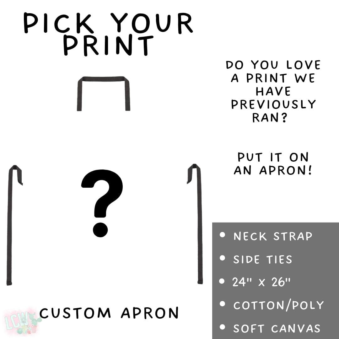 Batch #581 - PYP Football - Closes 9/4 - ETA Early Nov - Pick Your Print Apron